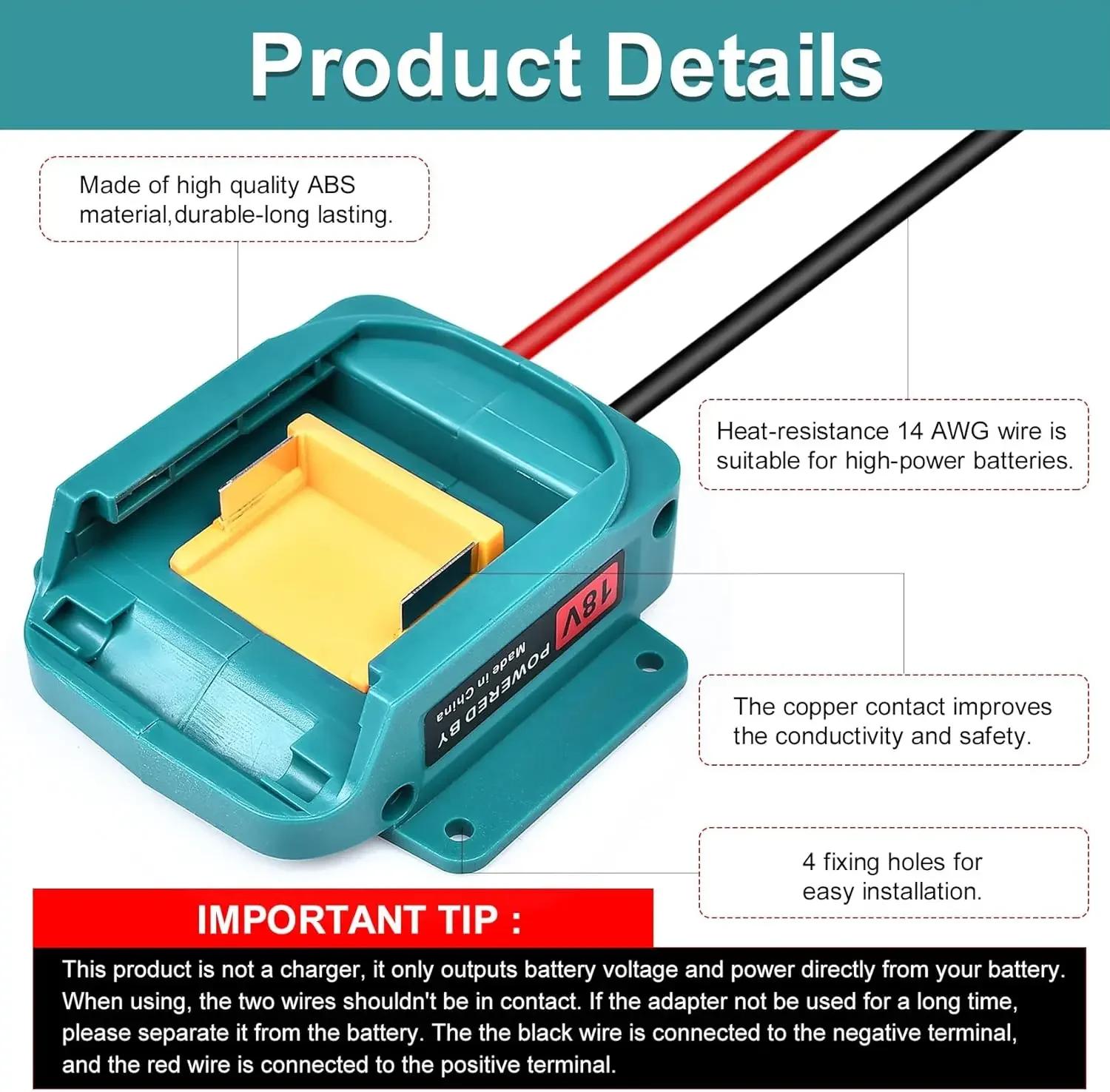 Adaptateur de batterie pour roues électriques, Compatible avec Makita 18V BL1830 BL1840, convertisse