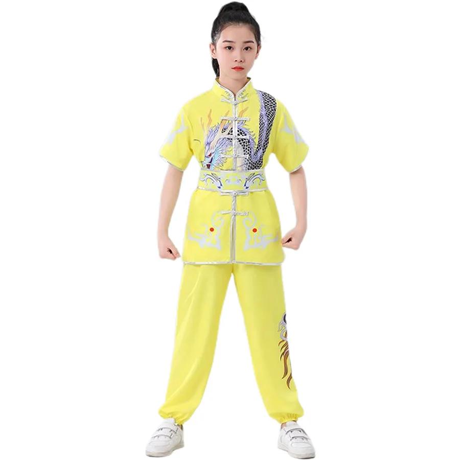 Ensemble d'arts martiaux traditionnel chinois unisexe pour enfants, Tai Chi WuShu Kung Fu, costume d