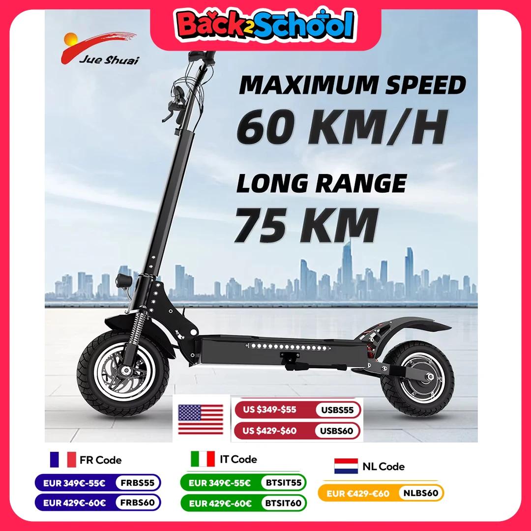 Trottinette Électrique Pliable à 2 Roues pour Adulte, Batterie Rechargeable de 20Ah, Longue Autonomi