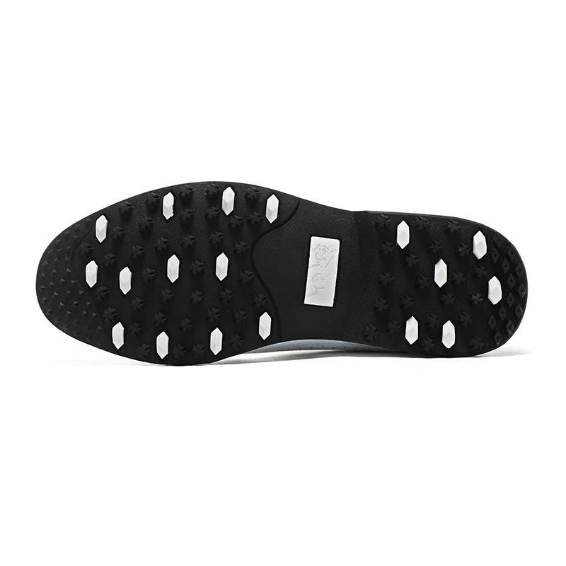 Chaussures Golf Professionnelles Hommes Cuir Respirant - Compétition Entraînement Grandes Tailles 39-47