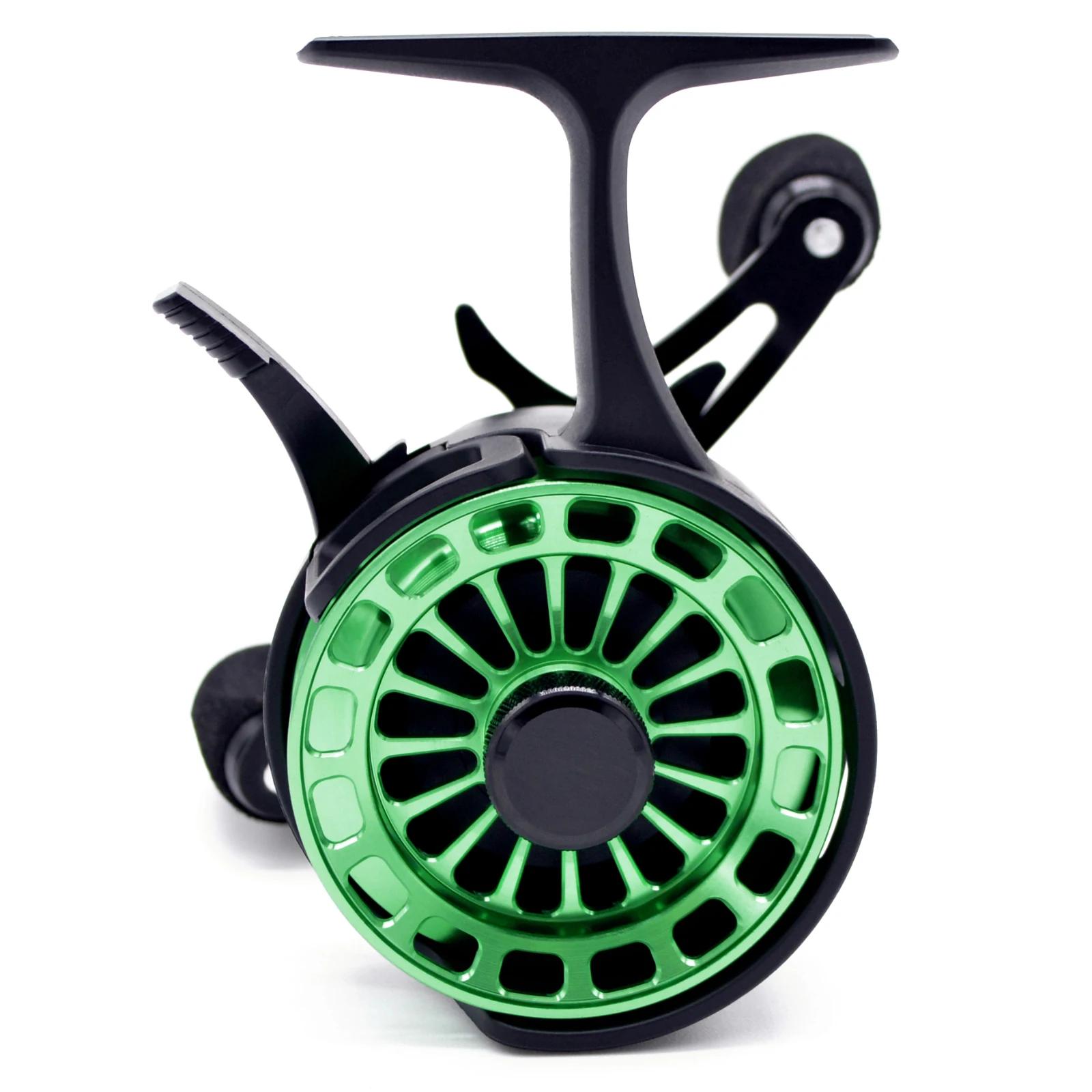 CAMEKOON moulinet de pêche sur glace bobine en aluminium 3.2:1 haute vitesse hiver bobine d'eau dure