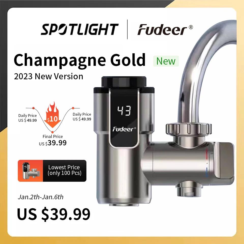 Fudeer chauffe-eau électrique connecteur de robinet de cuisine adaptateur de robinet d'eau chaude in