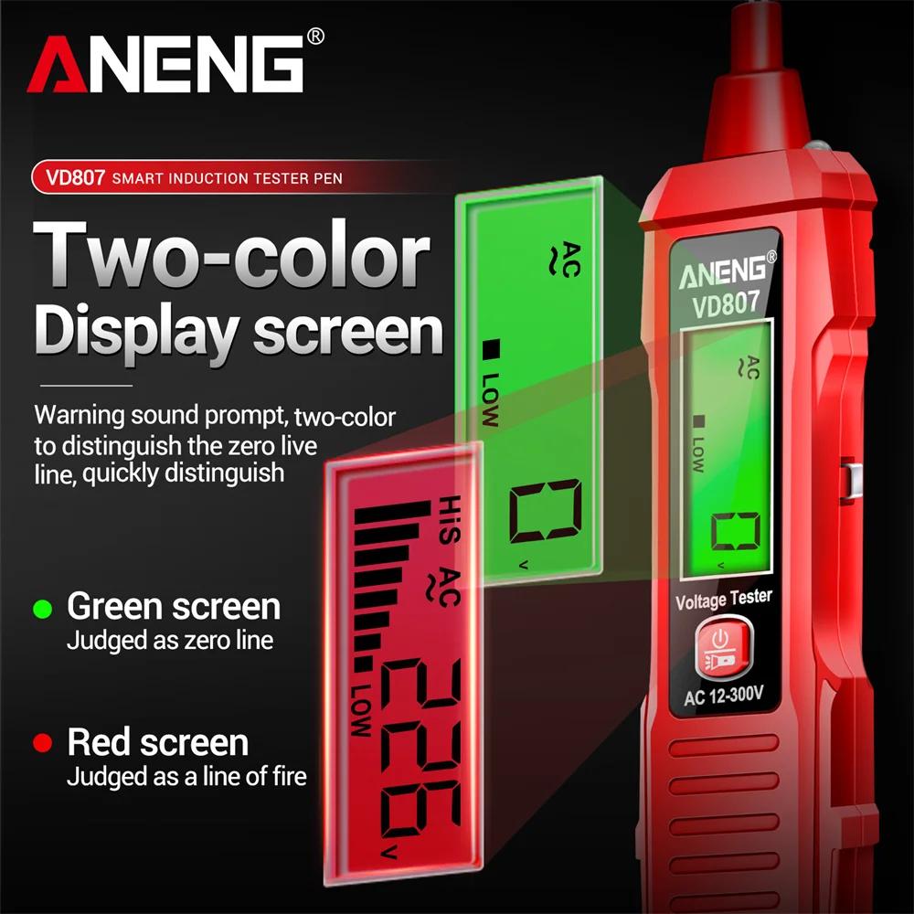 ANENG-Testeur de stylo électrique intelligent portable VD807, outils de détection de fil sans contac