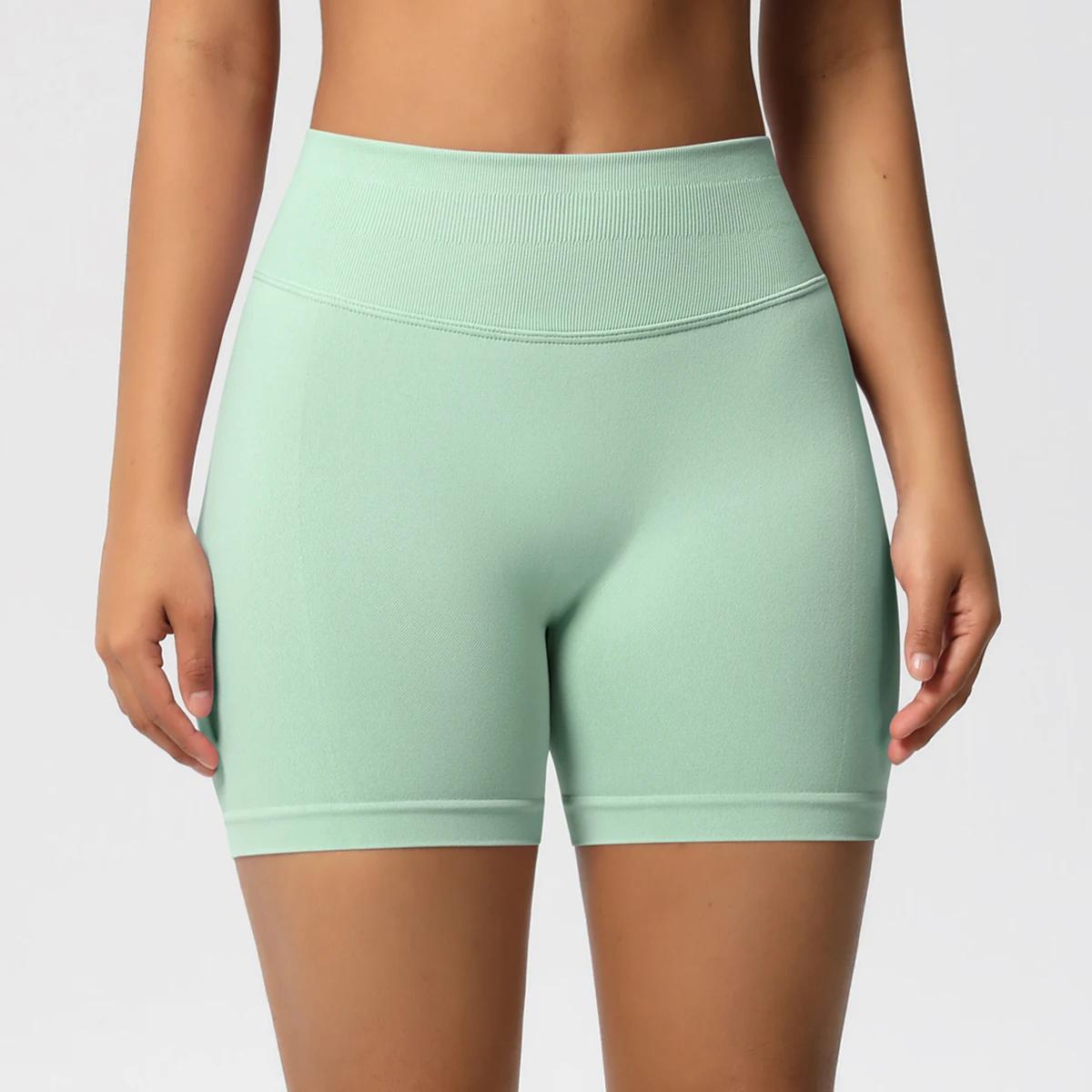 Short de sport taille haute pour femmes, short slim respirant et confortable, short de sport, vêteme