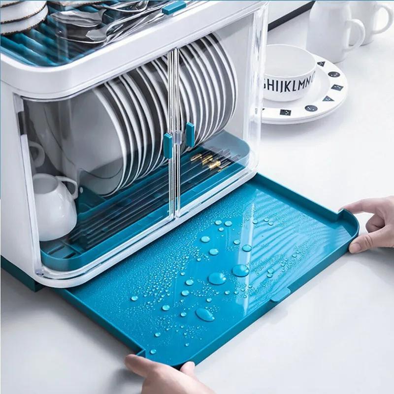 Couverts de cuisine à 2 couches T1, séchage de la vaisselle T1 avec couvercle