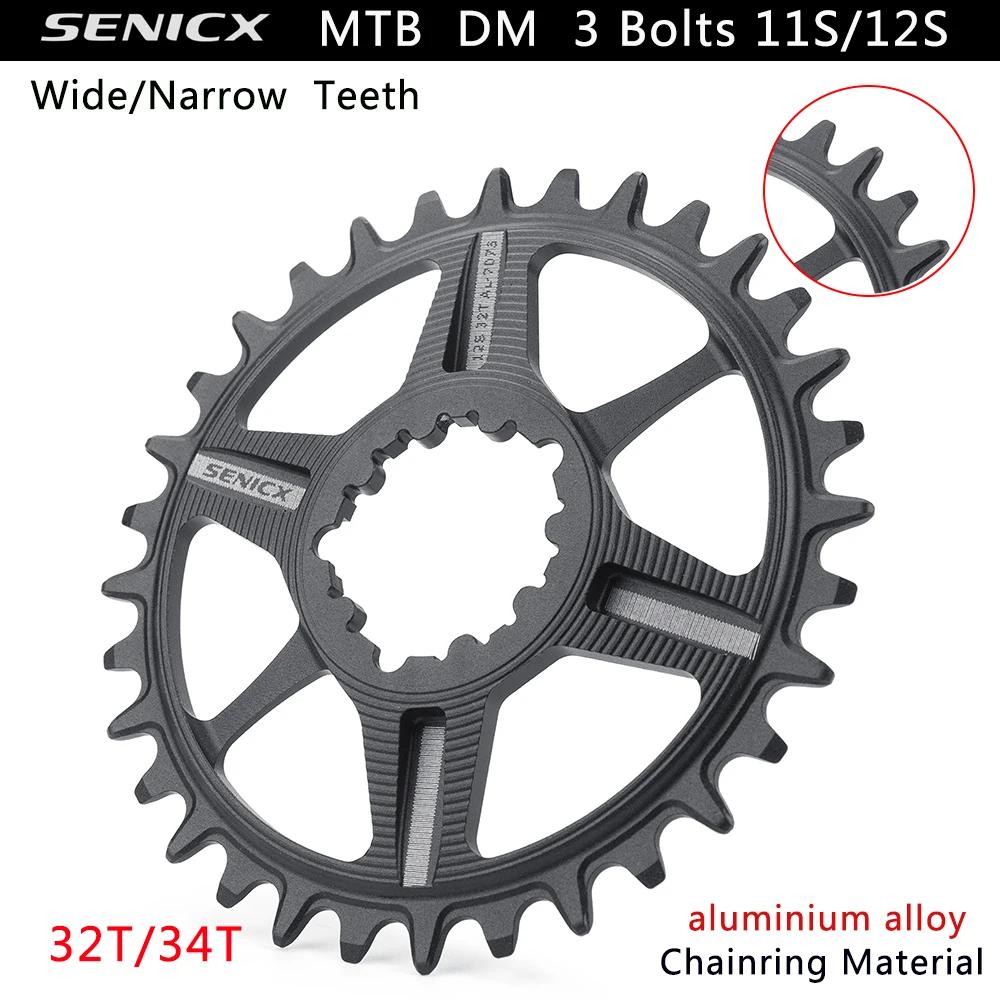 Genicx-Plateaux VTT, Manivelle à montage direct, Compatible Eagle, 10s, 11s, 12s,7075AL CNC, Décalag