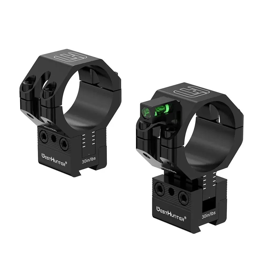 WestHunter – supports en queue d'aronde à hauteur réglable de 11mm, Compensation MOA, anneaux de por