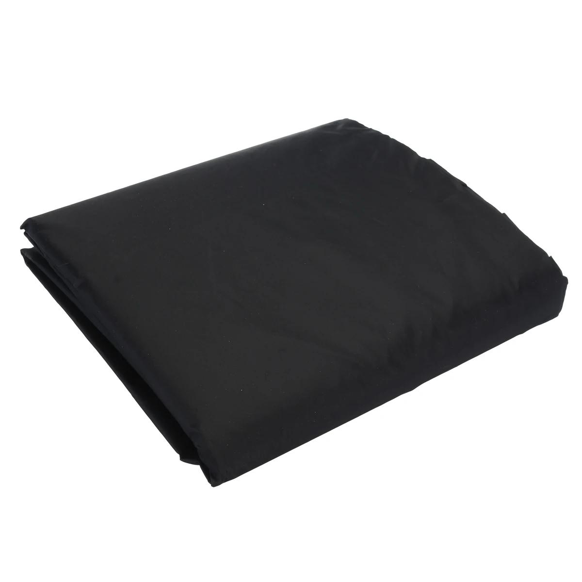 Couverture imperméable pour foyer de Patio, protection UV noire, abri pour barbecue, jardin extérieu