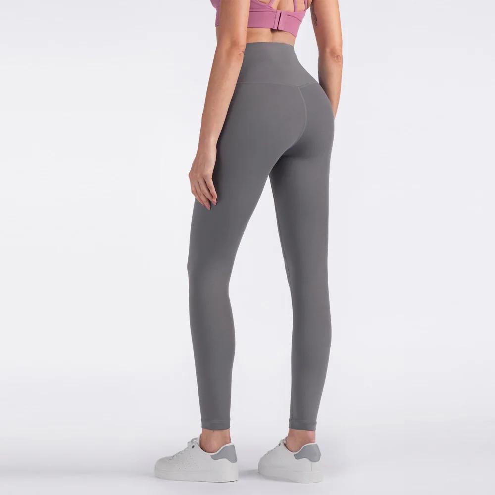 Legging de Yoga taille haute pour femmes, couleur unie, doux, pantalon de Sport, beurre serré, athlé