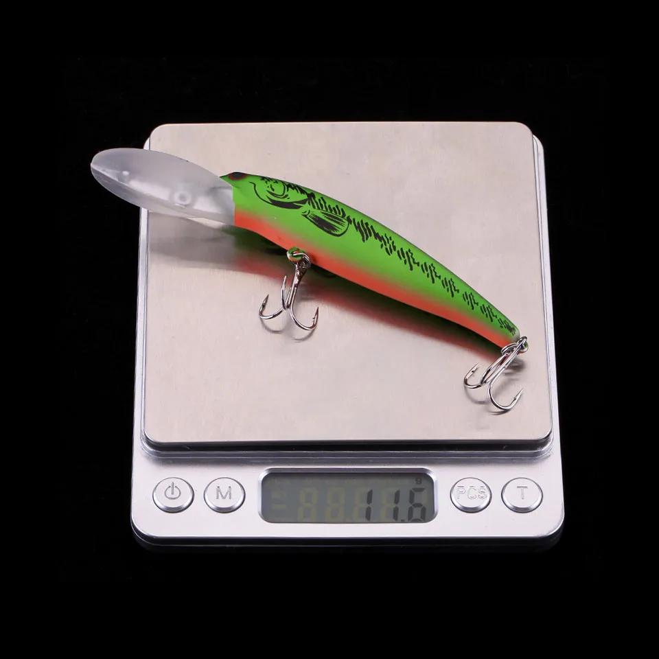 WALK FISH 1 pièces appât dur 115mm 11.6g qualité méné leurre de pêche manivelle Wobble profondeur 3-