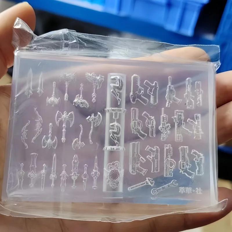 Moule à ongles en Silicone, Cyberpunk, petit jouet de docteur, modèle de serpent foncé, décoration t