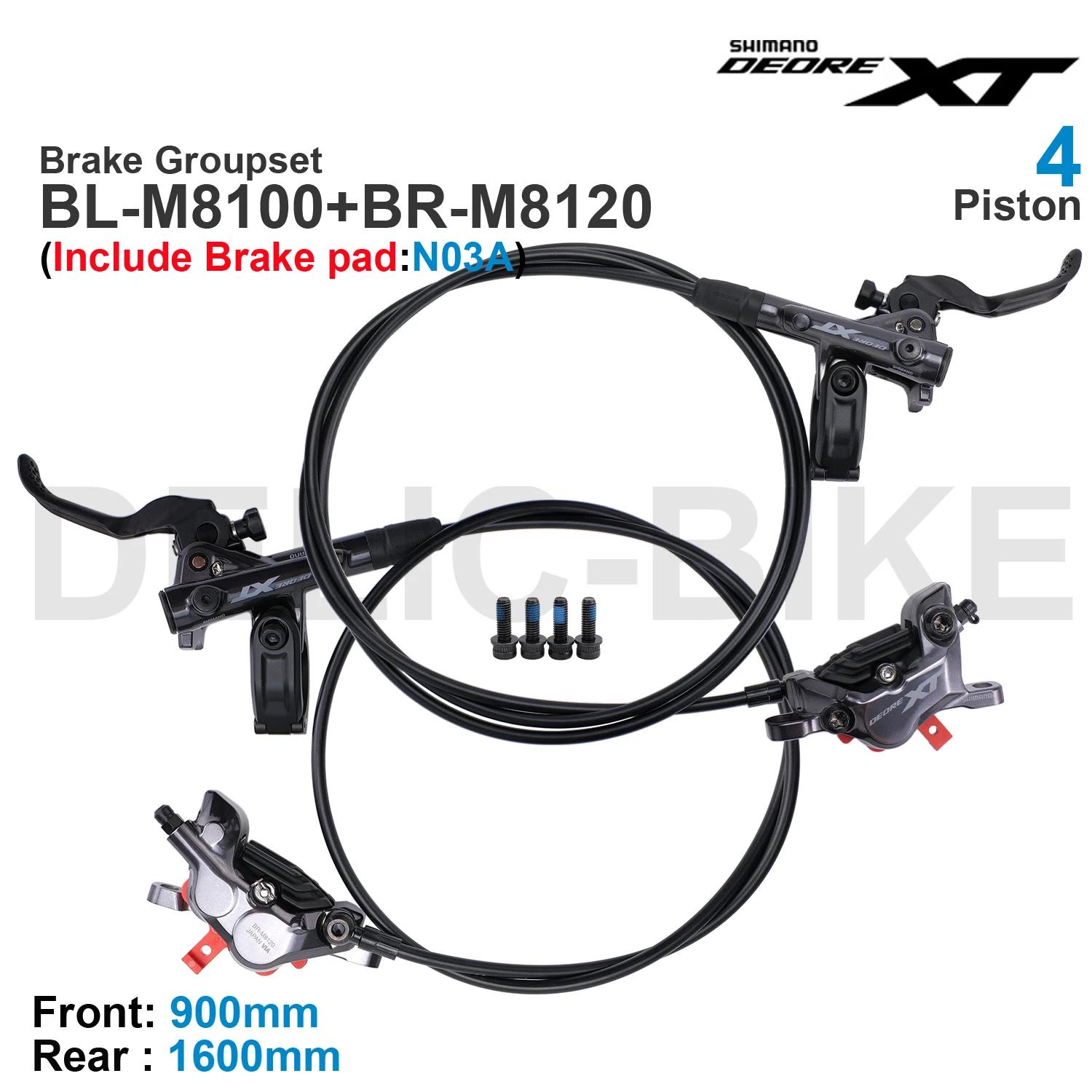 Shimano – ensemble de freins hydrauliques XT M8100, 2 pistons, BL-M8100, BR-M8100, BR-M8120, 4 pisto