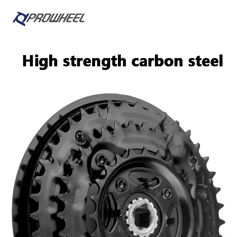 PROWHEEL pédalier de vélo 24-34-42T 28-38-48T 7/8/9 vitesses vtt jeu de manivelle de vélo 170mm trou