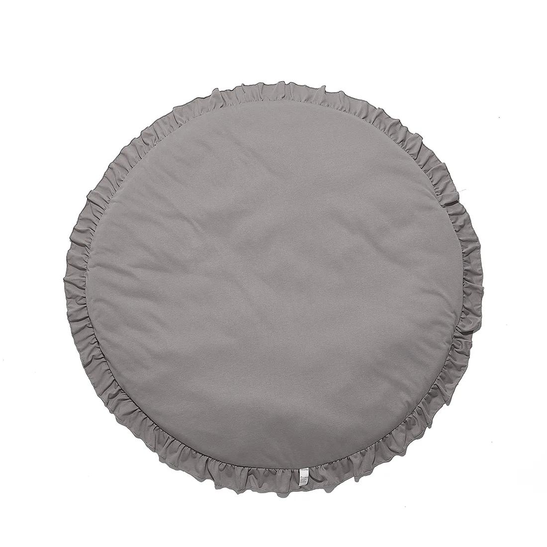 Tapis de jeu pour bébé, sol rond en coton doux, couverture de literie pour bébé, tapis rampant en de