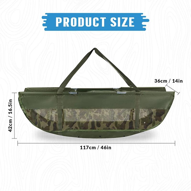Sacs de pêche sacs de pesée de poisson pliant maille peser fronde sac de poisson pour poisson attrap