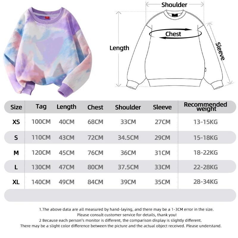 K-Pop Hunters Zoey Mira Rumi Sweat-shirt tie-dye pour fille, pull à col rond, vêtements de sport pou