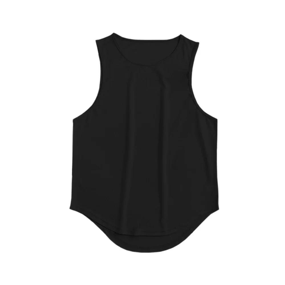 Débardeur de gymnastique pour hommes Fitness sans manches course T-Shirt de sport hommes séchage rap