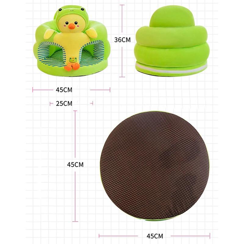 Juste de chaise en peluche en forme d'animal mignon pour bébé, housse de canapé, support d'apprentis