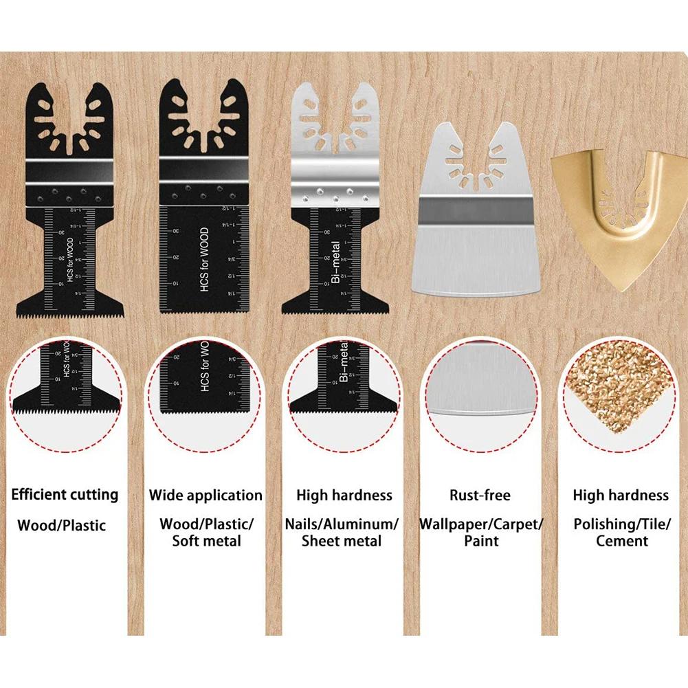 Lame de scie multi-outils oscillante à changement rapide, 81 pièces, pour Fein Black & Decker Bosch