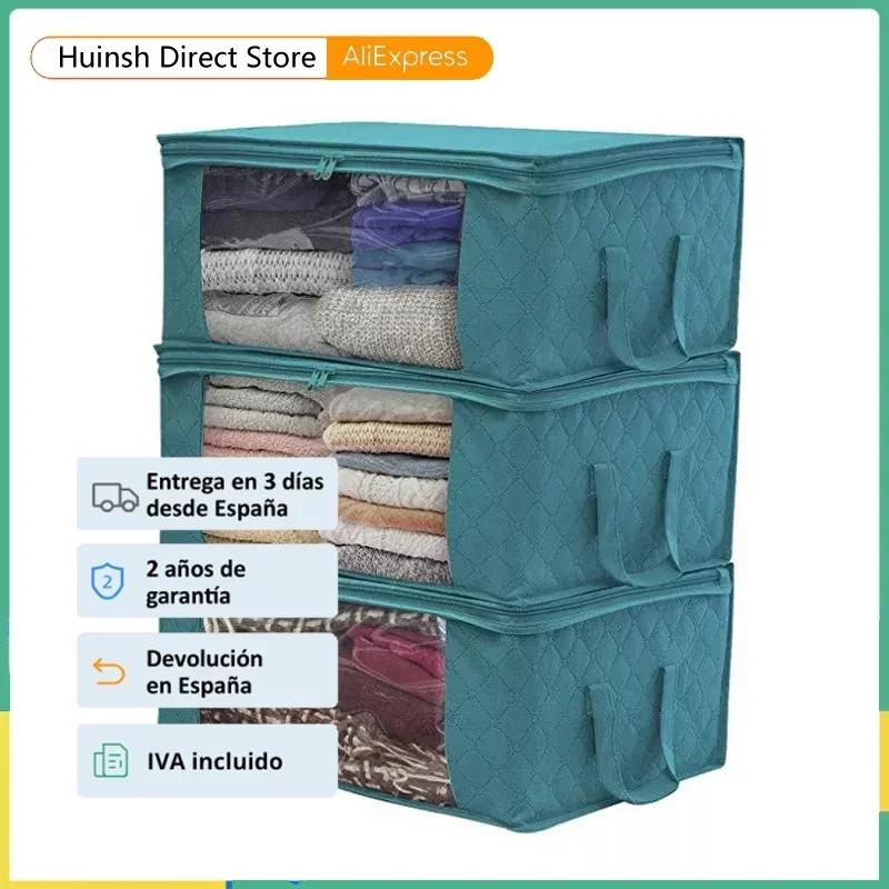 Boîte De rangement De vêtements De grande capacité, pliable, en tissu Non tissé, pour couettes, étui