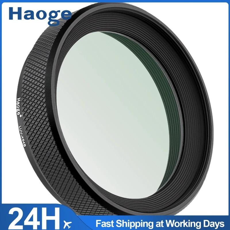 Haoge-Capot d'objectif en métal LUV-X54B avec filtre d'objectif ultraviolet multicouche MC UV pour a