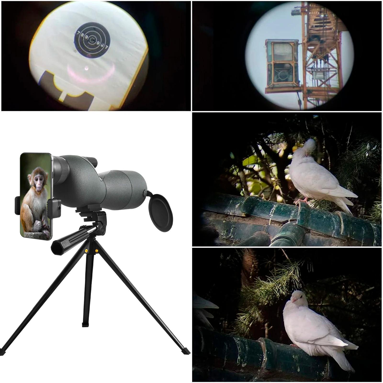 Télescope 25-75x60, Zoom puissant monoculaire FMC BAK4, étanche pour l'observation des oiseaux, pris