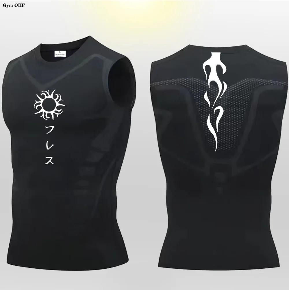 Y2K – gilet de course pour hommes, débardeur de Compression, vêtements de Fitness musculaire, chemis