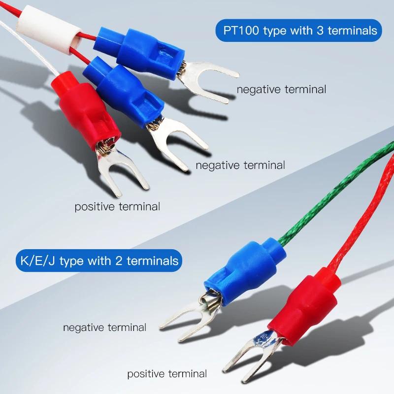 VaneAims Thermocouple M8 0.5m 1m 2m 3m Type K J PT100 50mm 100mm 150mm 200mm sonde à ressort de Comp