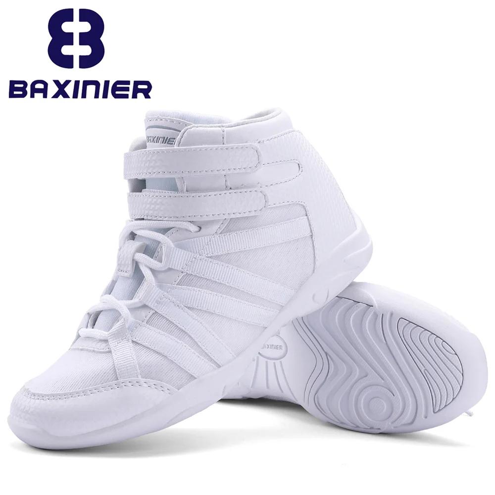 BAXINIER filles blanc haut Cheerleading chaussures léger jeunesse Cheer compétition baskets formatio