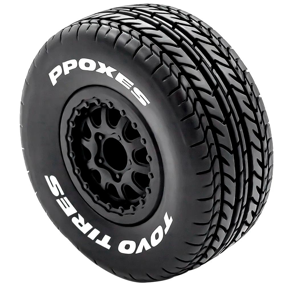 Pneus de camion de parcours court 112mm 1/10, roue hexagonale de 12mm pour voiture Slash Arrma Sento