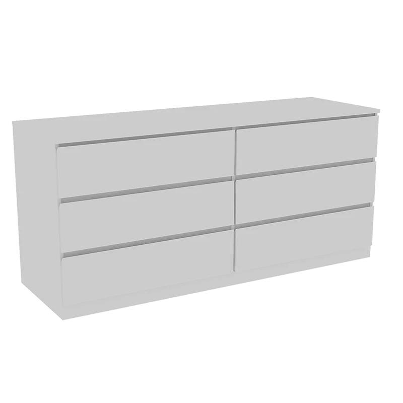 Asteria 6 MELDouble Commode, Métal Foy-Blanc