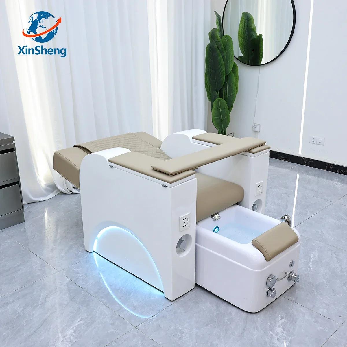 XinSheg 2025 chaise de Spa de pédicure électrique canapé de Salon de manucure avec Massage de dos au