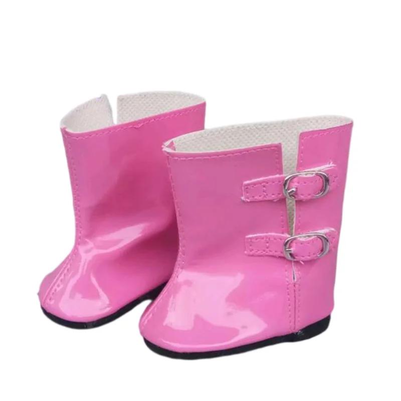 Chaussures d'été pour poupée fille de 18 pouces, Jean, chaussures de poupée de 7cm pour bébé Reborn