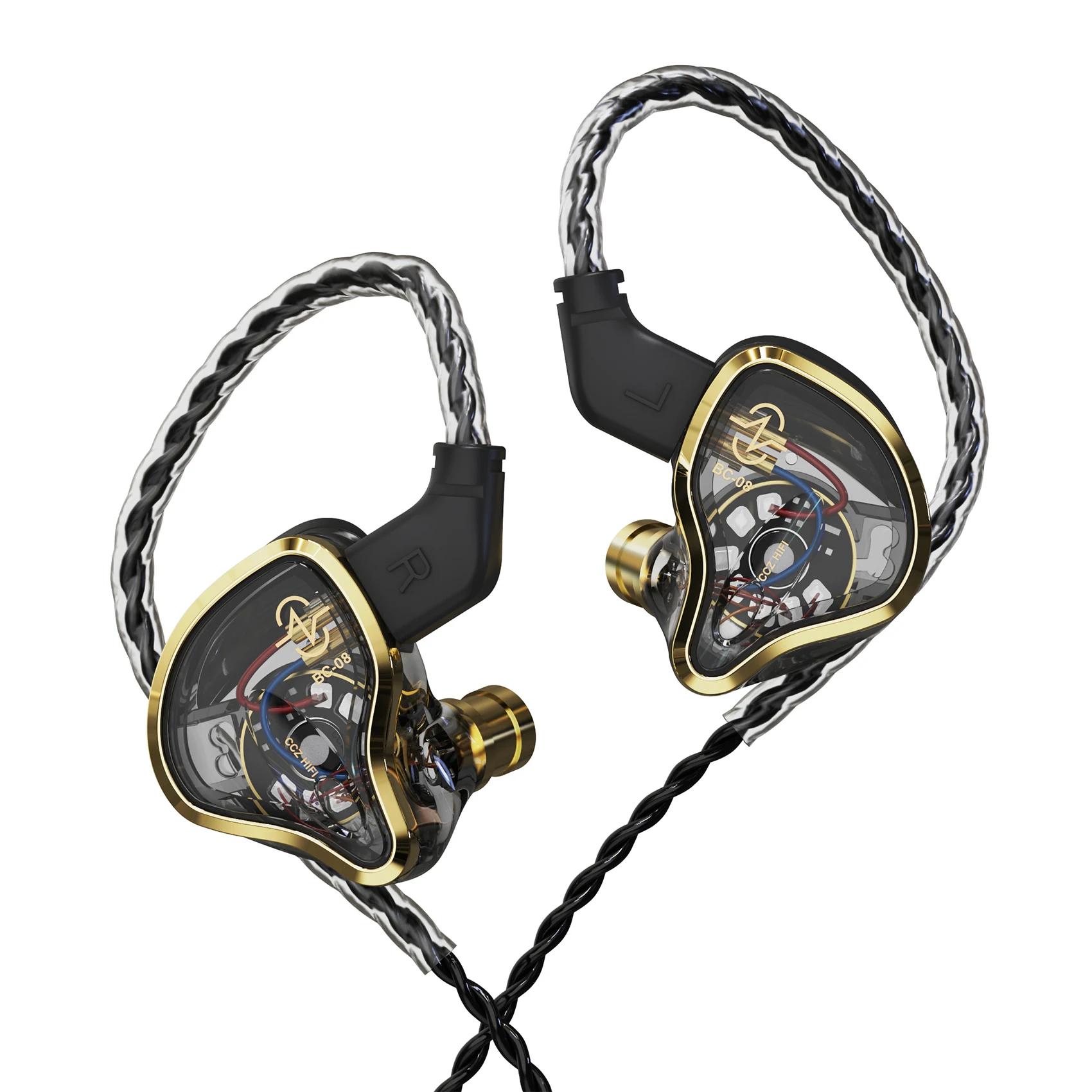 CCZ Warrior – écouteurs intra-auriculaires hybrides 3BA + 1DD, connecteur à 2 broches, casque filair