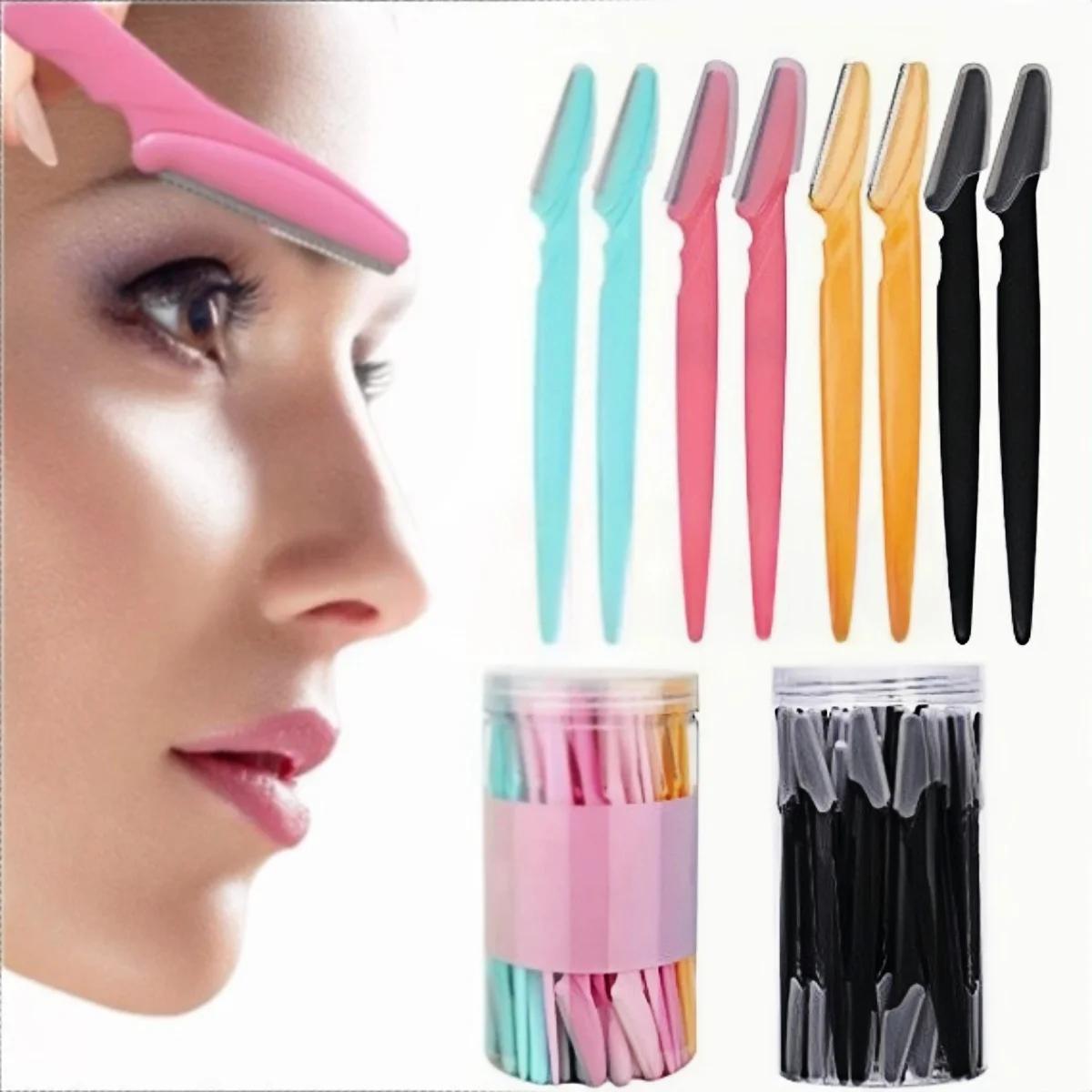 Ensemble de rasoir à sourcils polyvalent pour femmes et hommes, outil facile à utiliser, lames de ra