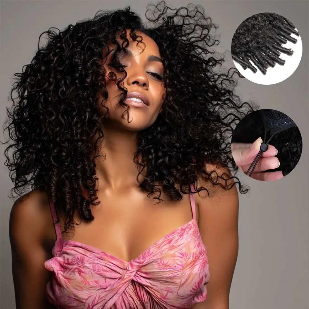 250% densité birman bouclés perruque de cheveux humains 13x4 HD Transparent dentelle frontale perruq
