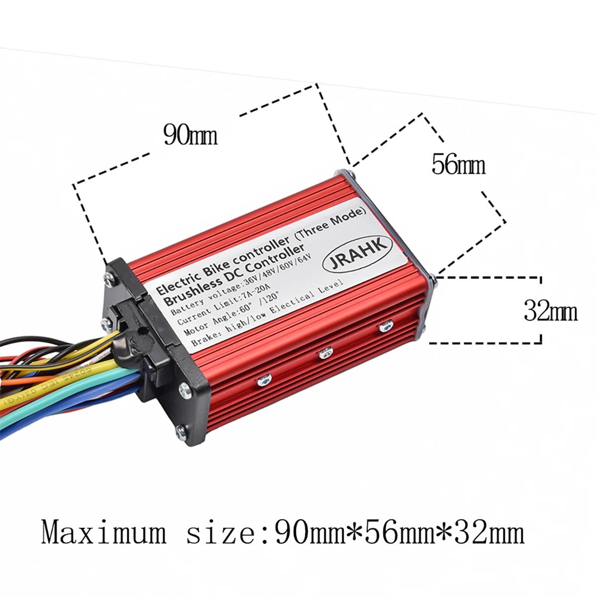 JRAHK 36V 350W S866 BLDC Kit de contrôleur contrôleur de vélo électrique 36V 7A-20A 48V 350W accélér