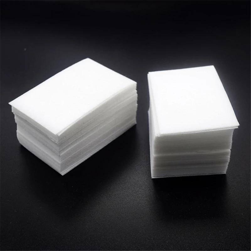 Tampons professionnels 100% coton, 1000/500/200/180/100 pièces, pour lingettes à ongles, non peluche