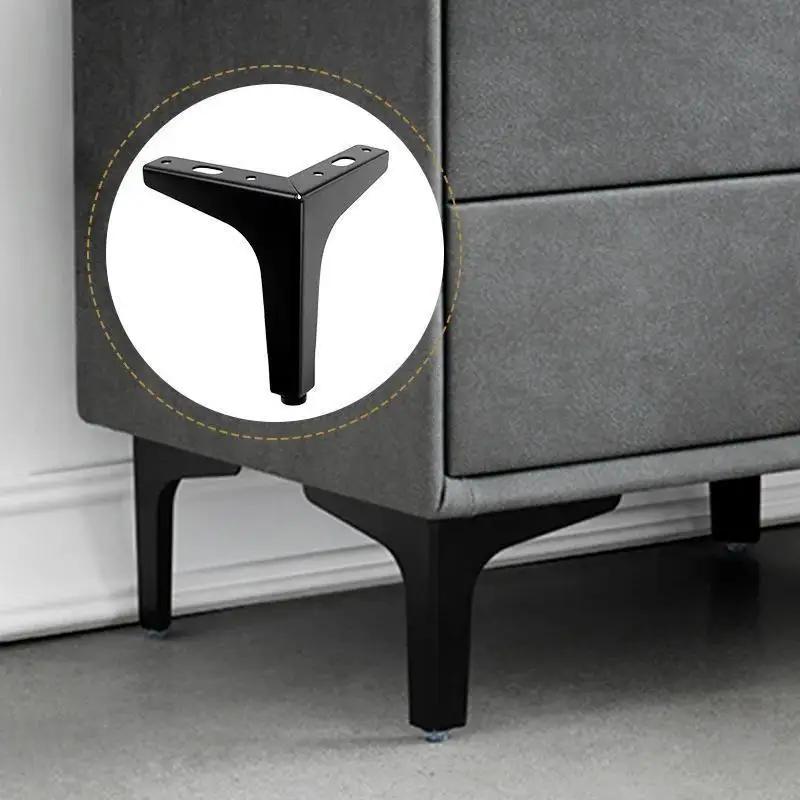 4 pièces pieds de meubles modernes en métal or noir fer canapé pieds pour Table lit chaise bureau co