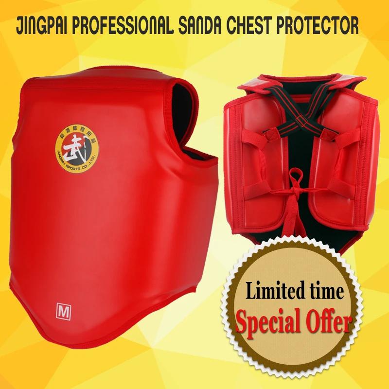 Protecteur poitrine MMA épaissi Sanda lutte - Équipement protection boxe sparring - Corps protecteur combat