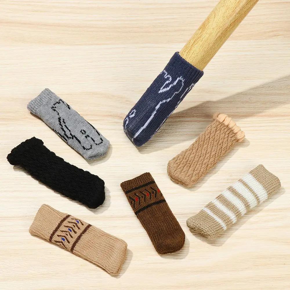 Chaussettes de pied de chaise anti-bruit épaisses, housses de protection de sol de meubles, manchons