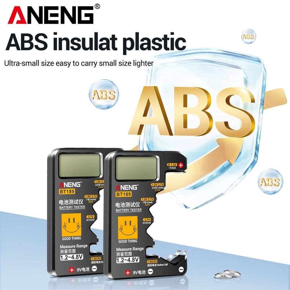 ANENG BT189 testeur de batterie universel pour Batteries C,AA,AAA,D,N,9V 6F22 1.5V 3V pile bouton in