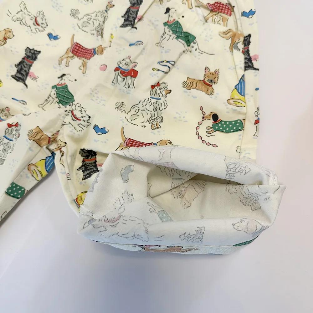 Pantalon décontracté ample pour enfants, motif chiens de dessin animé, collection Printemps-Automne