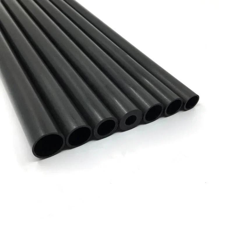 Tube creux en Fiber de carbone de 2 à 10mm/0.5 mètres, 4 pièces, haute qualité, 2mm/2.5mm/3mm/4mm/5m