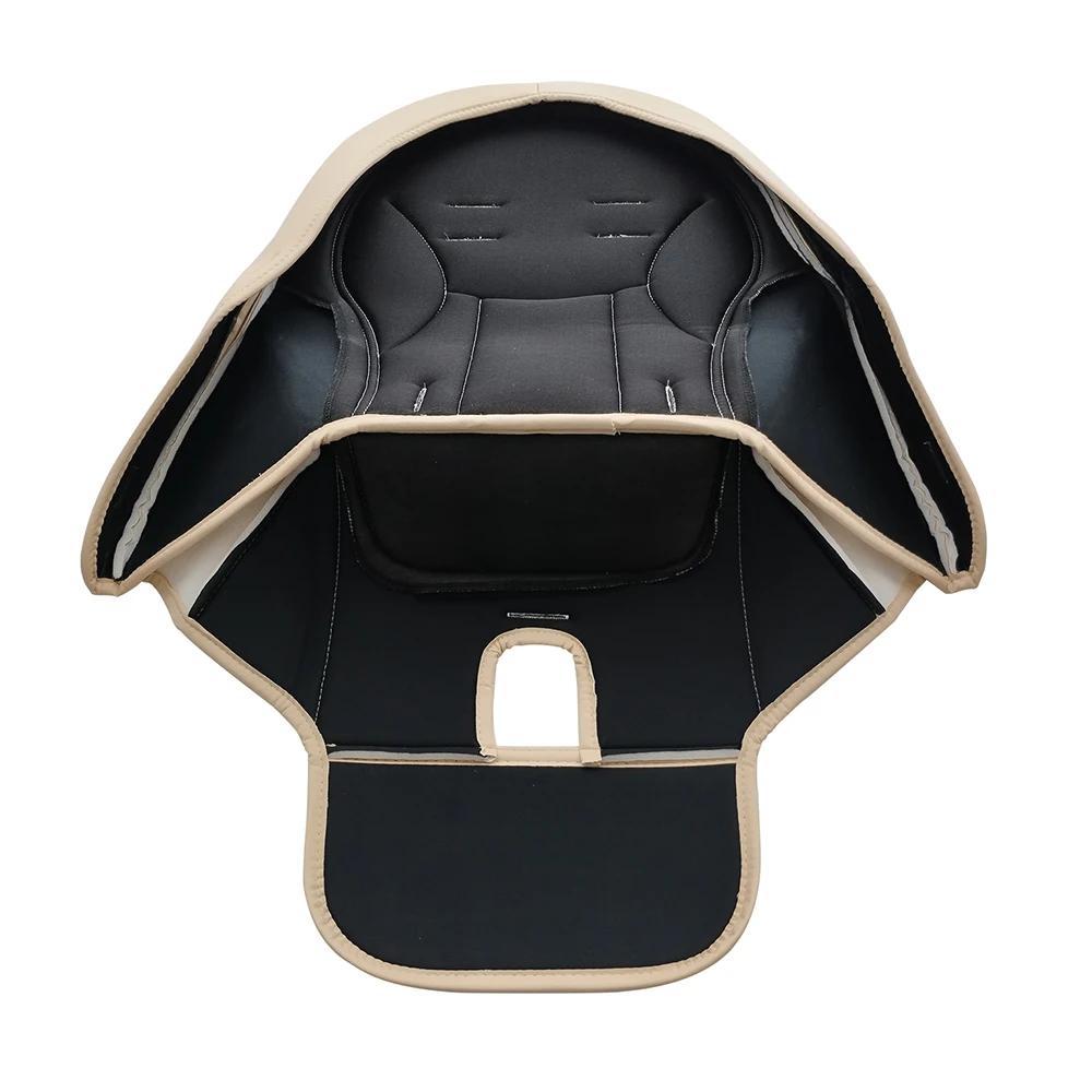 Coussin de siège en cuir PU pour chaise haute de croissance pour enfants, housse de chaise haute pou