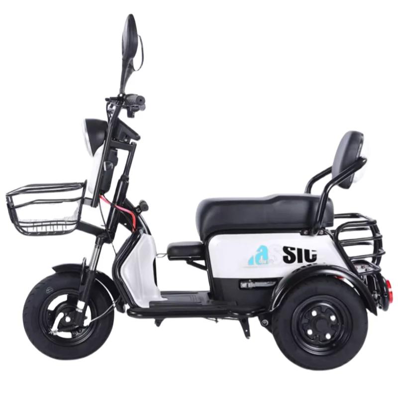 Mini Tricycle Électrique avec Système Antivol pour Adulte, Femme et Enfant, Scooter de 1000W, 60V, 3