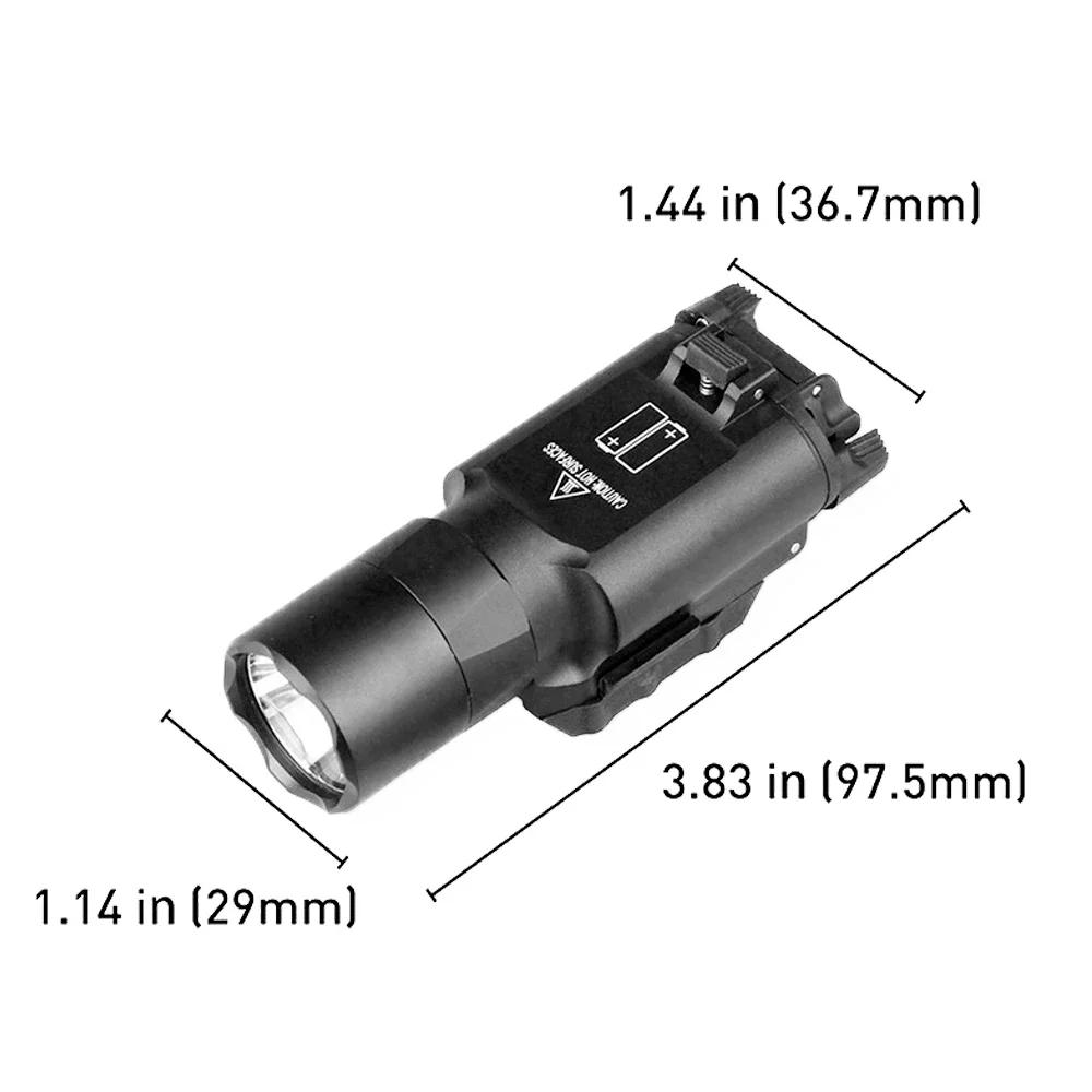 Lampe de poche pour odorSurefir X300/X300U Ultra Dulsoft Glock 17/19, éclairage d'identification pou