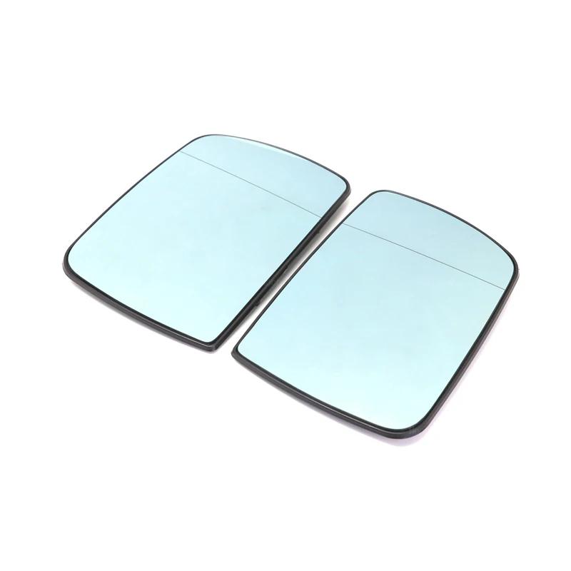 Rétroviseur d'angle en verre chauffant bleu côté gauche et droit pour BMW X5 E53 1999 2000 2001 2002