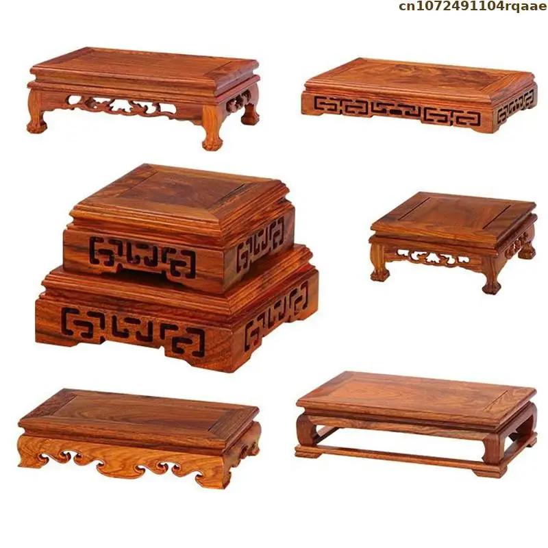Pot de fleur debout avec socle en bois, étagère pour plantes bonsaï, table de tri, tour à bûches, éc