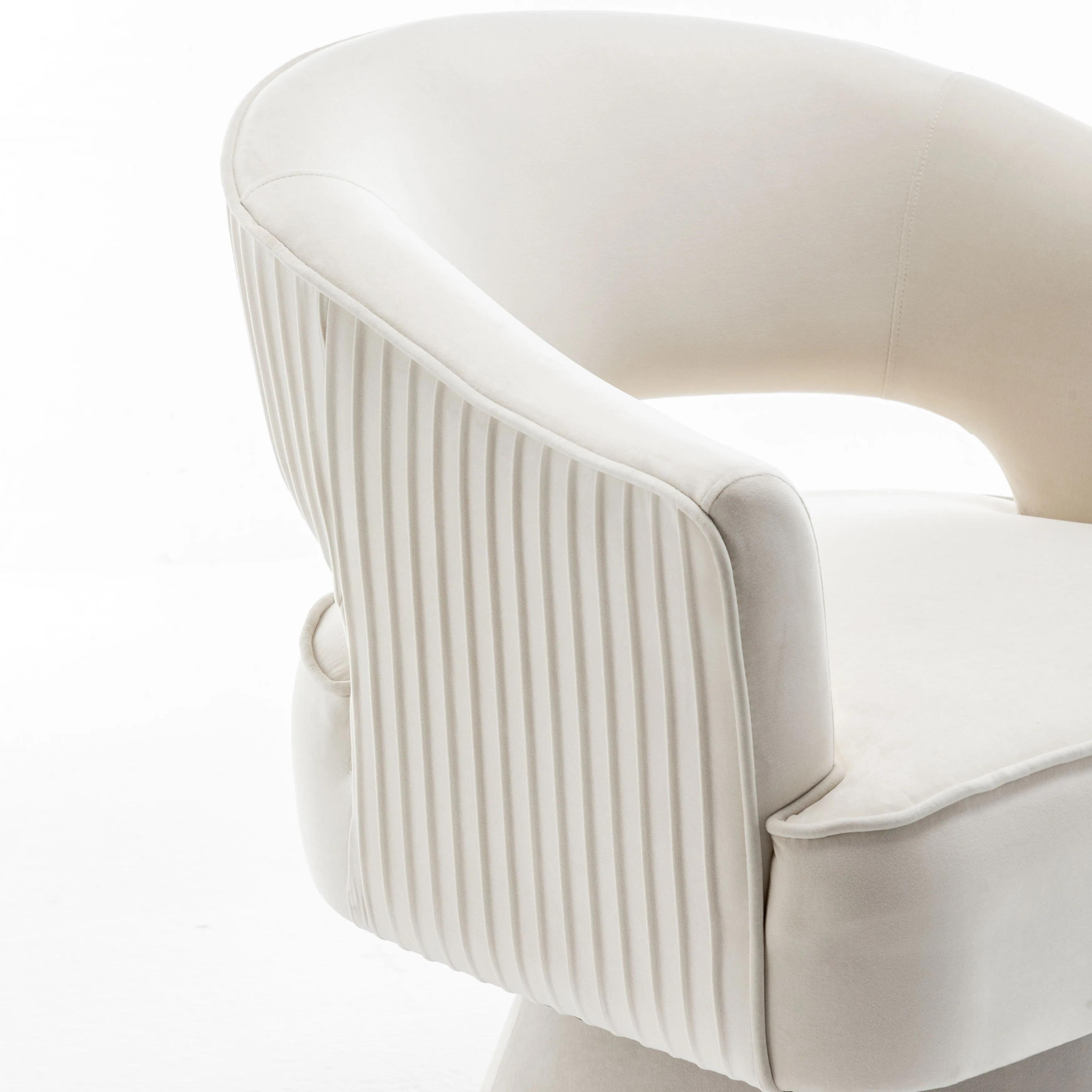 SEYNER-Ensemble de 2 fauteuils à bras en velours Mo.com.br
